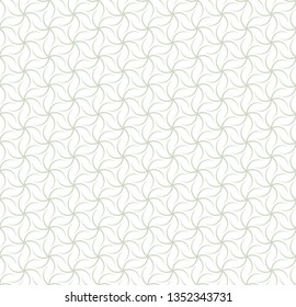 Vector illustration of seamless pattern. Geometric ornament in two light colors, modern stylish texture, can be used in fashion industry for textile print or decor background