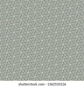 Vector illustration of seamless pattern. Geometric ornament in two light colors, modern stylish texture, can be used in fashion industry for textile print or decor background