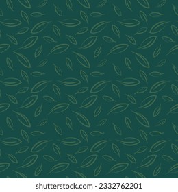 Vector illustration of seamless pattern in green 