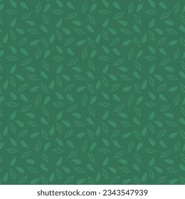 Ilustración vectorial de un patrón sin soldadura en verde