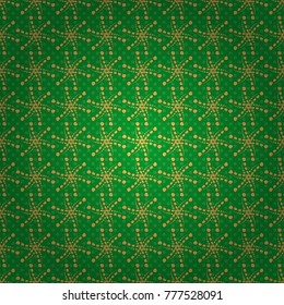 Vector illustration. Seamless pattern with a green, yellow and brown bright summer floral print, flowers, foliage.