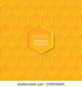 vector illustration of  seamless pattern with honeycombs