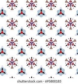 Vector illustration of seamless pattern of kaleidoscope
