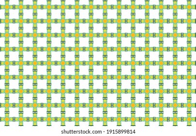 Vector illustration of seamless pattern letter M background template. At the bottom, there is a book forming a cross of faith