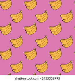 Vector illustration. Seamless pattern. Linen fabric print pop. textile