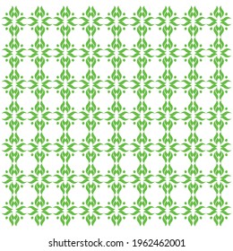 Vector illustration of seamless pattern, logo, background, abstract, leaves and human head forming letter l in green color. editable.