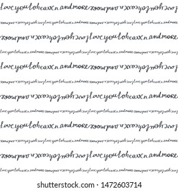 Vector illustration of seamless pattern with message.