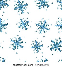 Vector illustration. Seamless pattern of New Year elements. Good for card/invitation/banner template.