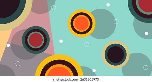 Vector illustration of seamless pattern on emerald background. It can be used in the design of cloth, packaging, wallpaper, etc.