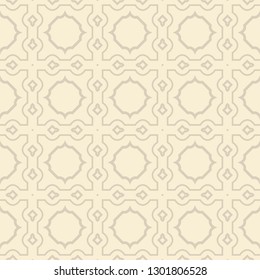 Vector Illustration. Seamless Pattern With Ornament, Decorative Border. Design For Print Fabric, Wallpaper, Interior deocoration.