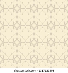 Vector Illustration. Seamless Pattern With Ornament, Decorative Border. Design For Print Fabric, Wallpaper, Interior deocoration.