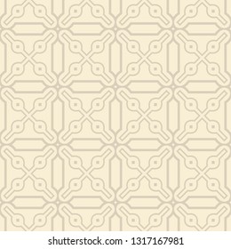 Vector Illustration. Seamless Pattern With Ornament, Decorative Border. Design For Print Fabric, Wallpaper, Interior deocoration.