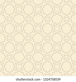 Vector Illustration. Seamless Pattern With Ornament, Decorative Border. Design For Print Fabric, Wallpaper, Interior deocoration.