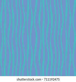 Vector illustration. Seamless pattern in pastel colors. Stripes wavy, stylization of algae,