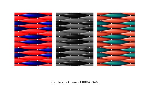 Vector illustration of the seamless pattern of Thai mat, the mat in local traditional in Thailand. Idea for the design background.