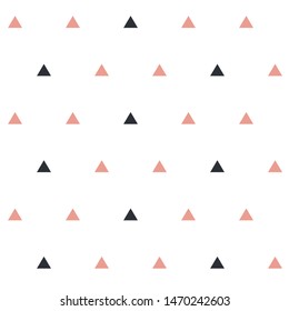 Vector illustration of seamless pattern with triangle.