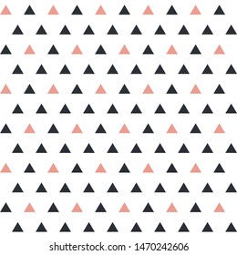 Vector illustration of seamless pattern with triangle.