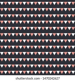 Vector illustration of seamless pattern with triangle.