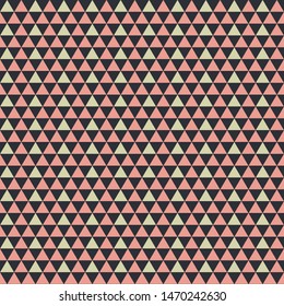Vector illustration of seamless pattern with triangle.