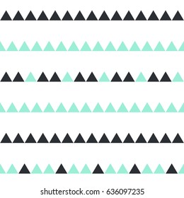 Vector illustration of seamless pattern with triangle.