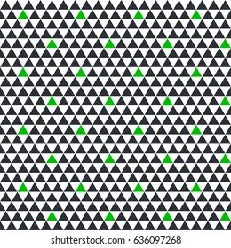 Vector illustration of seamless pattern with triangle.