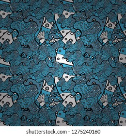 Vector illustration. Seamless pattern. Ultrafashionable fabric pattern. Abstract motif background.