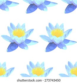 Vector Illustration of Seamless PAttern Watercolor Flower for Design; Website; Background; Banner. Water Colour Texture Element Template. Pink and yellow on White Background