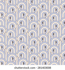 Vector illustration of seamless patterns in art deco vintage style