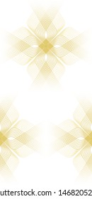 Vector illustration of the seamless patterns of the golden lines abstract background. EPS10.