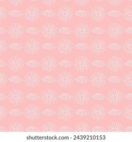Vector illustration. Seamless pink background in pastel colors. Print for fabric and wallpaper.