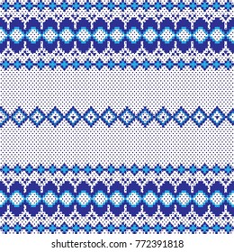 Vector illustration of seamless pixel national embroidered pattern for your design