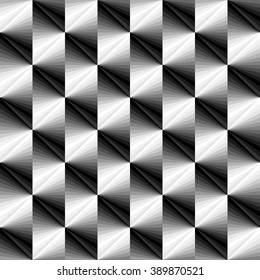 Vector Illustration. Seamless Polygonal Monochrome Pattern. Geometric Abstract Background. Suitable for textile, fabric and packaging