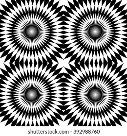 Vector Illustration. Seamless Polygonal Monochrome Pattern. Geometric Abstract Background. Suitable for textile, fabric and packaging