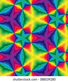 Vector Illustration. Seamless Polygonal  Pattern. Rainbow Geometric Abstract Background. Suitable for textile, fabric and packaging