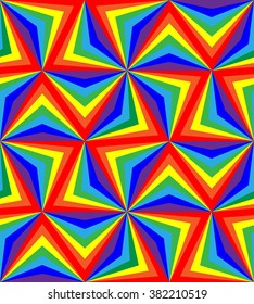 Vector Illustration. Seamless Rainbow Stripes. Geometric Pattern. Suitable for textile, fabric and packaging