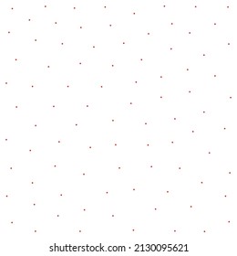 Vector Illustration Of Seamless Red Dot Pattern On White Background