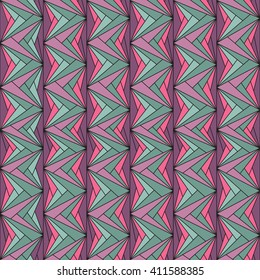 Vector illustration of a seamless repeating geometric pattern. Geometric pattern in the form of a triangular for fabrics