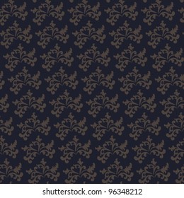 vector illustration of seamless retro blue-brown background pattern.