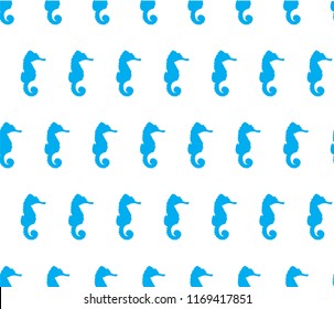 vector illustration of seamless seahorse background