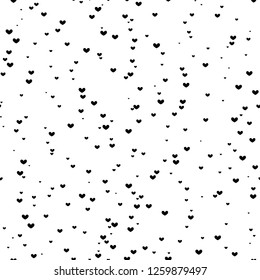   Vector illustration of seamless small hearts, creative repeating line of texture for printing, wrapping, wallpaper, fabric, and textile.