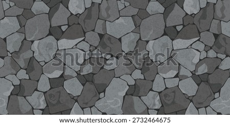 Vector illustration of seamless stone pattern creating natural textured background for modern design, decoration and surface concepts