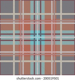 Vector Illustration of Seamless tartan pattern 