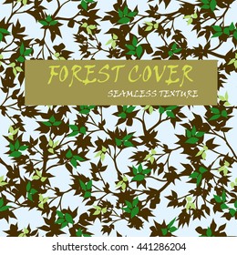 vector illustration seamless texture with tree cover