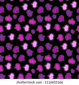 Vector illustration. Seamless Valentine heart love seamless pattern with heart. Love wedding background design. Nice black, purple and violet colors elements.