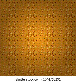 Vector illustration. Seamless of Variety Muffins, Poppy seed, Chocolate Chip, Pumpkin Cream, Chocolate and Delicious Breakfast or Dessert Muffins. Pattern on yellow, white and orange.