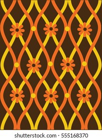 Vector Illustration  Seamless vintage pattern