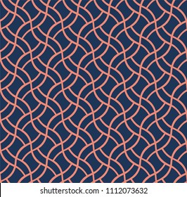 Vector Illustration Seamless Wave Pattern. Abstract Modern Background.