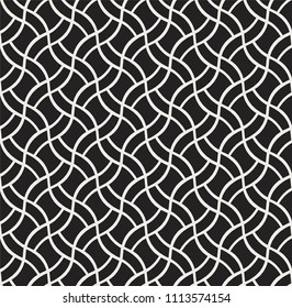 Vector Illustration Seamless Wave Pattern. Abstract Modern Background.