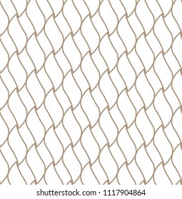 Vector Illustration Seamless Wave Pattern. Abstract Curve Modern Background.