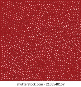 Ilustración Vectorial Del Patrón De Punto Pequeño Blanco Sin Margen En Fondo Rojo